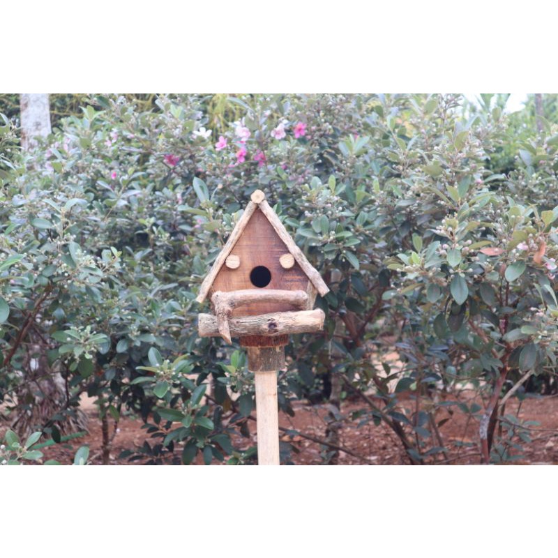 Nhà chim cắm sân vườn gỗ tự nhiên