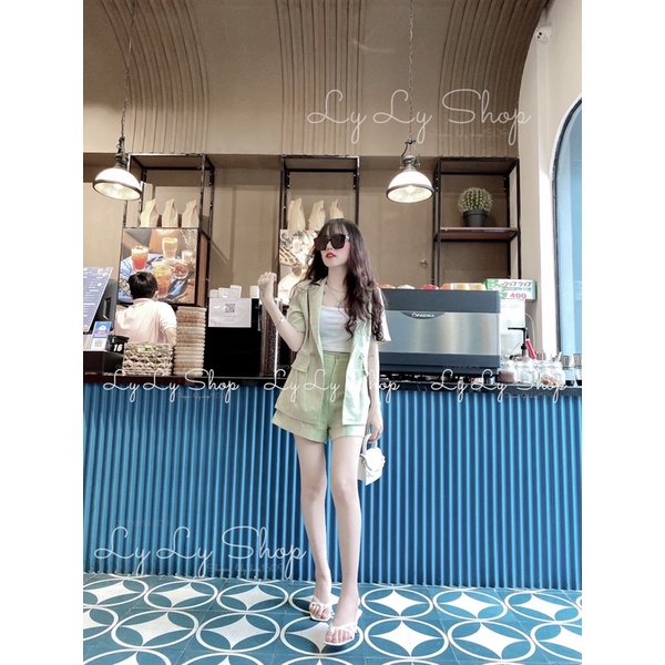 Set vest xanh 3 món kèm ảnh và video thật | BigBuy360 - bigbuy360.vn