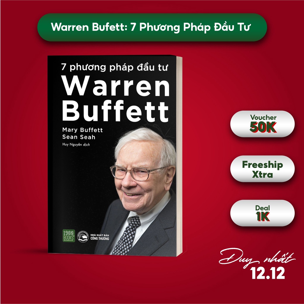 [Mã LTP50 giảm 50000 đơn 150000] Sách - Warren Buffett 7 Phương pháp đầu tư