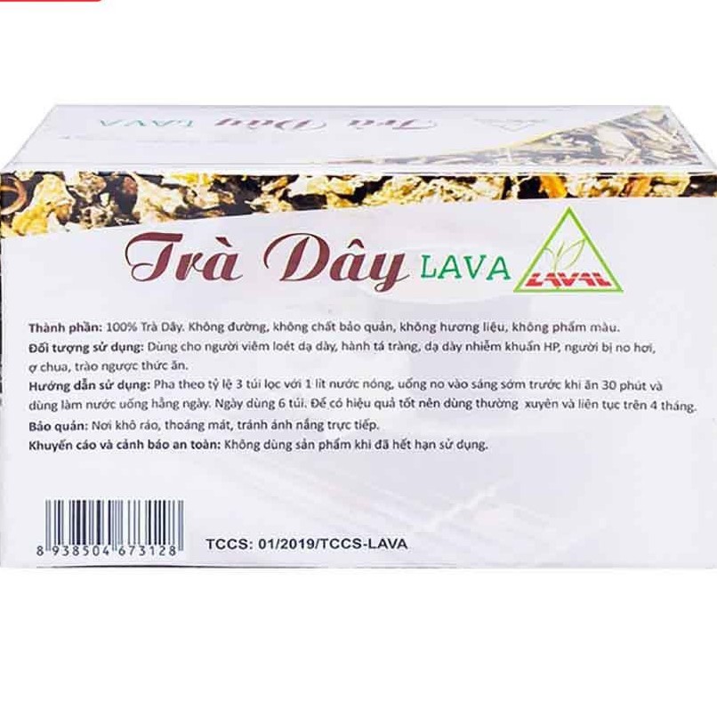 TRÀ DÂY LAVA - HỔ TRỢ VIÊM LOÉT DẠ DÀY - DƯ ACID - TRÀO NGƯỢC DẠ DÀY THỰC QUẢN