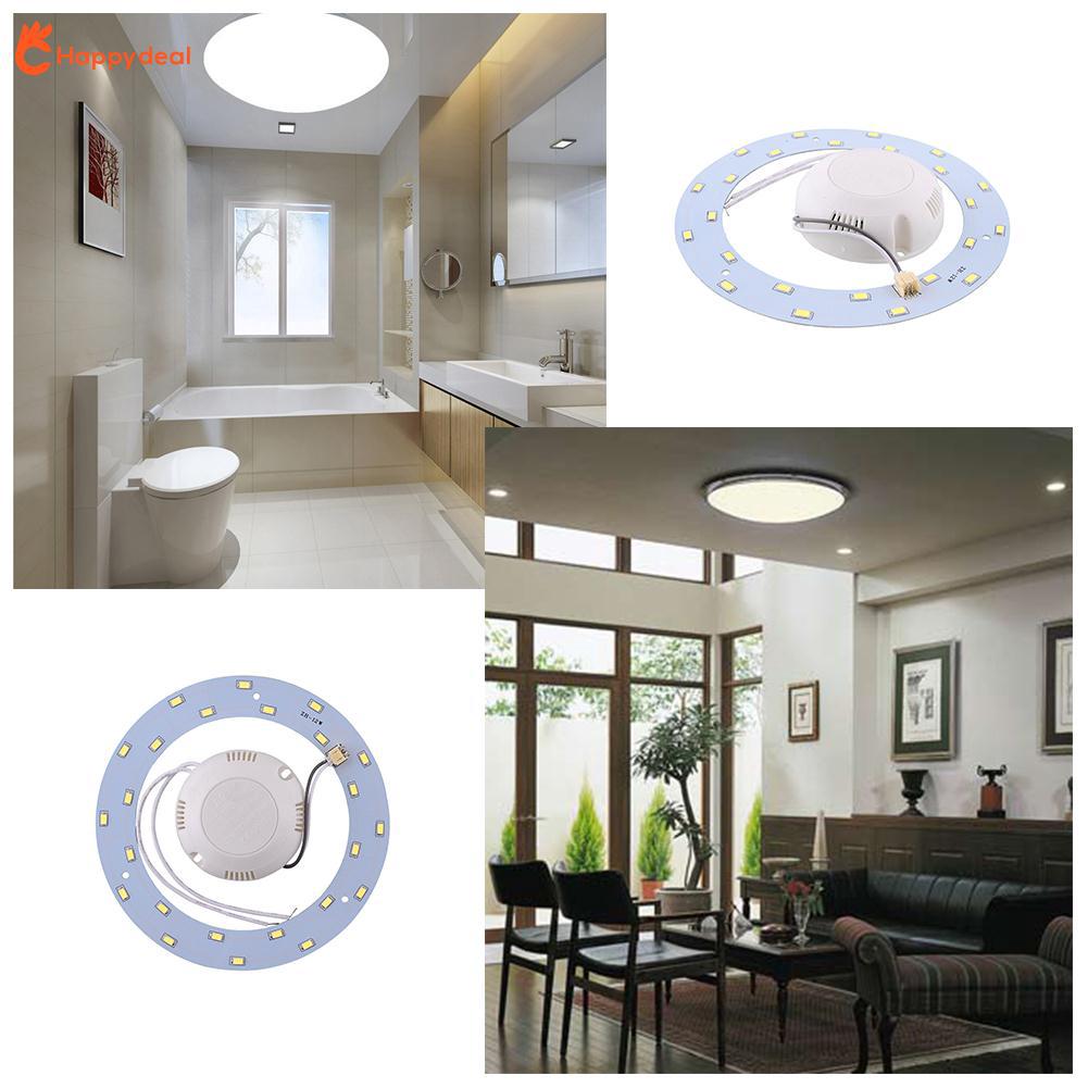12W 24 LED Panel Circle Annular Home Practical Ceiling Light Durable Pure White