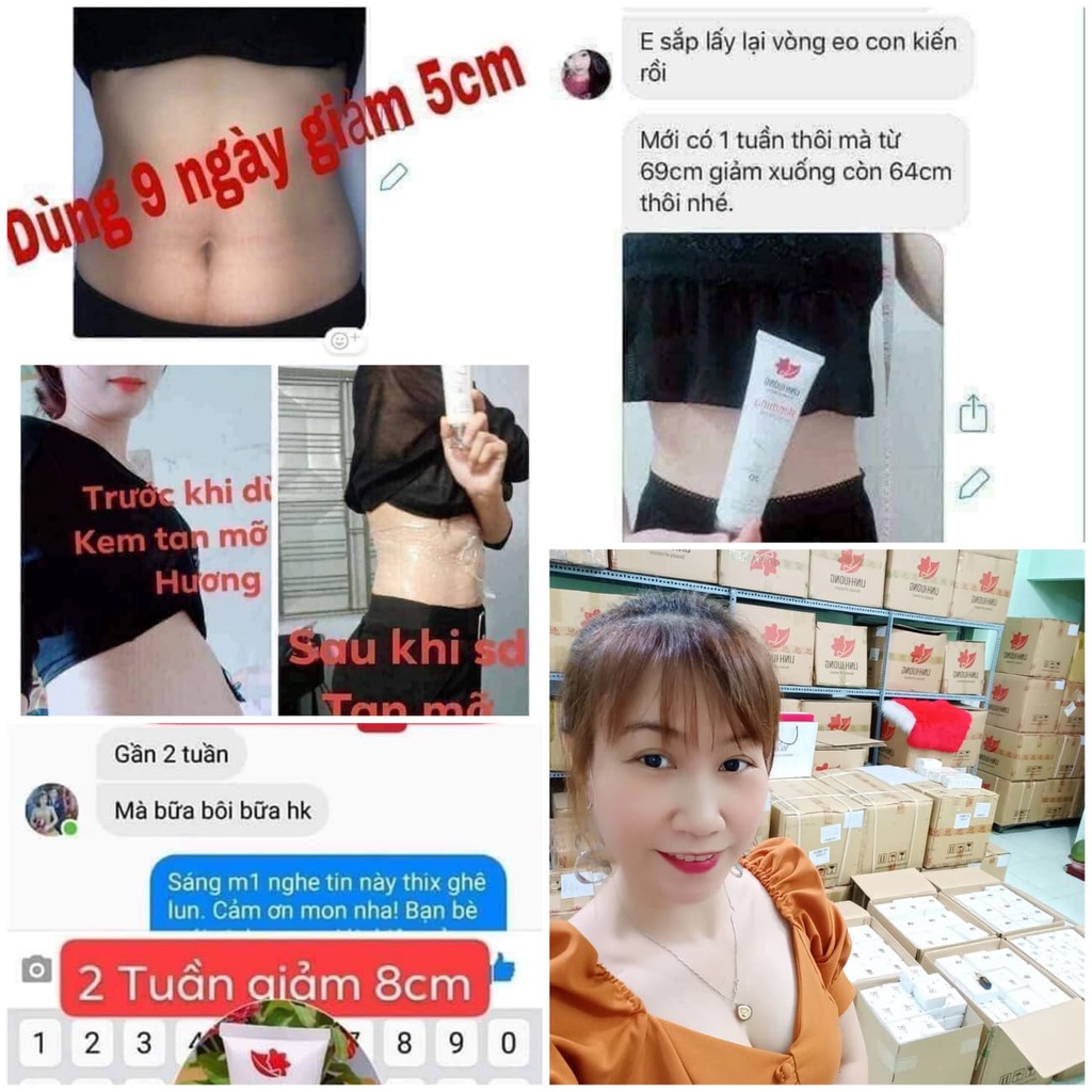 Kem tan mỡ Linh Hương 150ml.Đánh tan mỡ bụng, đùi, băp tay