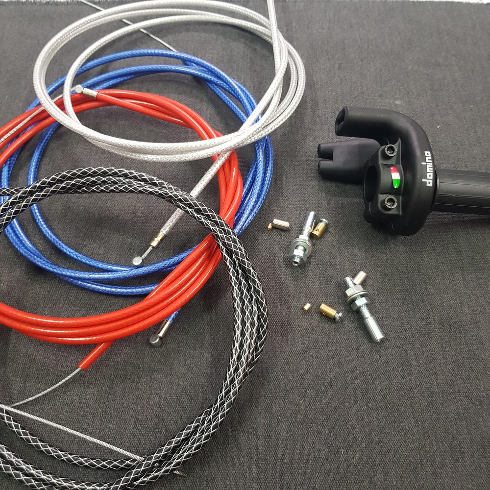 Cùm ga tăng tốc DOMINO 2 dây ga trên thích hợp sử dụng cho xe WINNER, EXCITER, SONIC, SATRIA XE GHI ĐÔNG