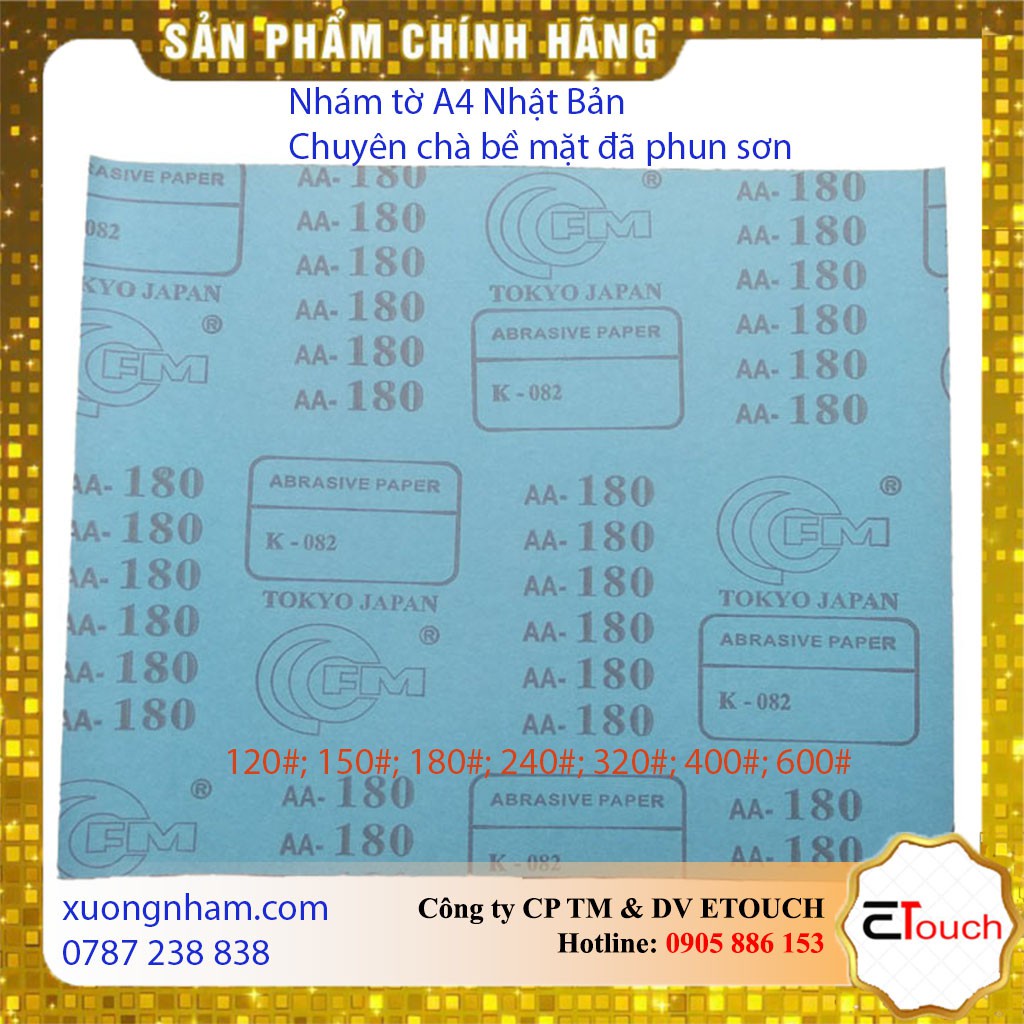 Giấy nhám Nhật Tokyo FM tờ A4 100 tờ