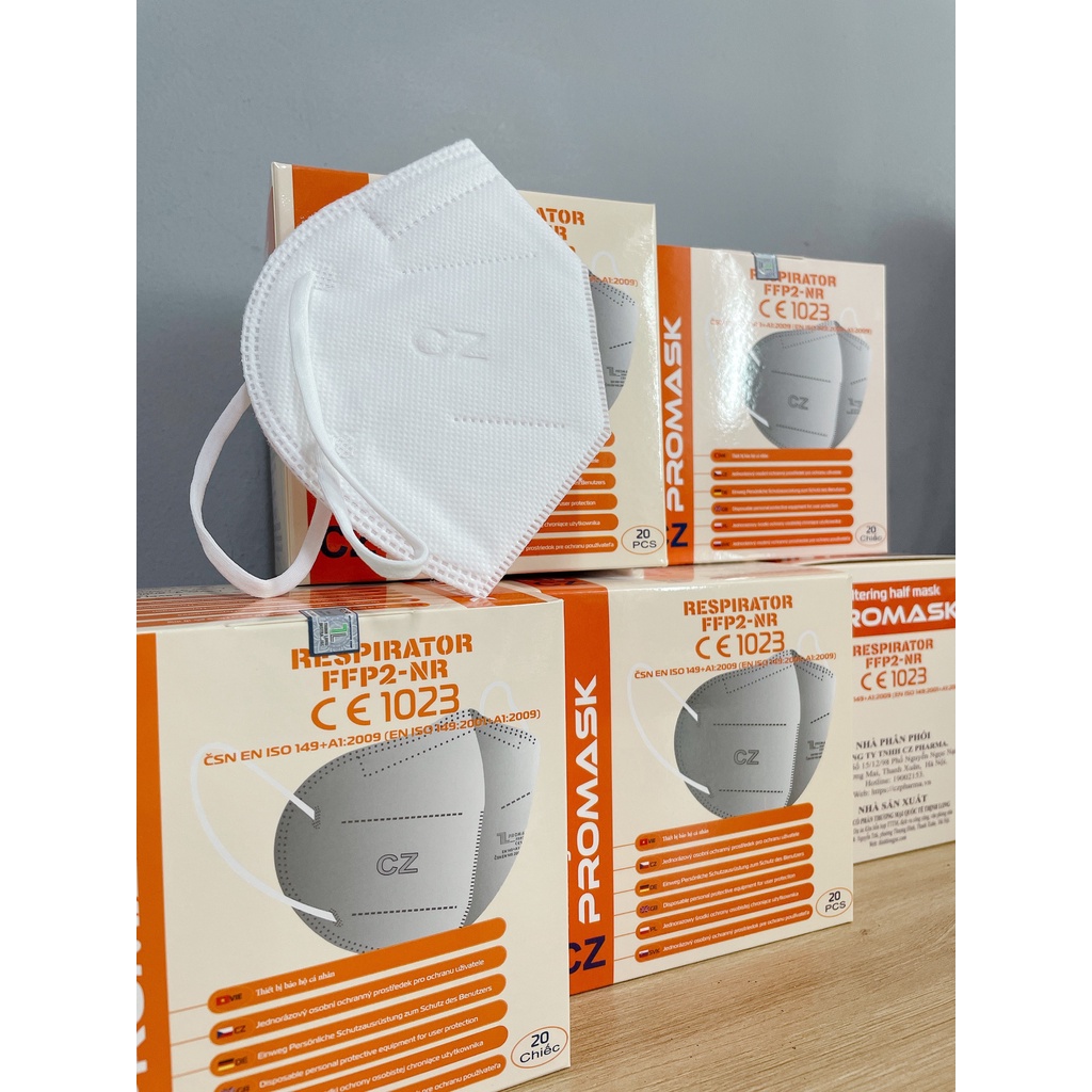 [MẪU MỚI 2021] KHẨU TRANG 5 LỚP HÀNG XUẤT CHÂU ÂU Promask Respirator FFP2-NR | BigBuy360 - bigbuy360.vn