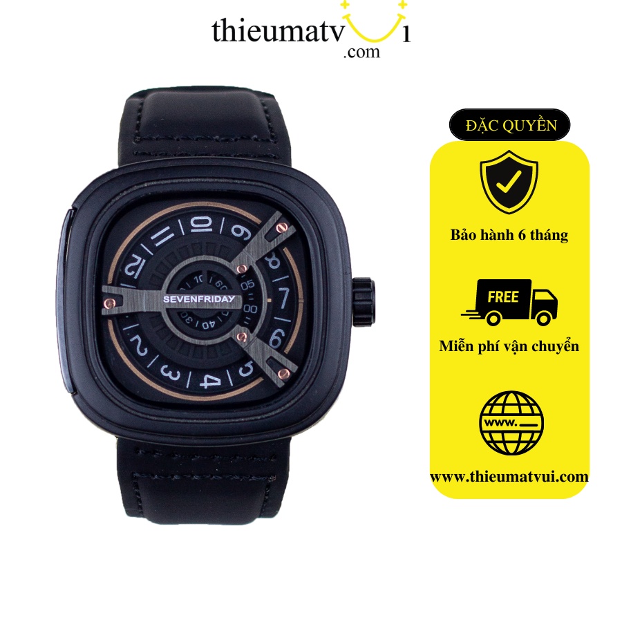 Đồng hồ cơ Sevenfriday Classic màu Đen tuyền thời trang dành cho Nam