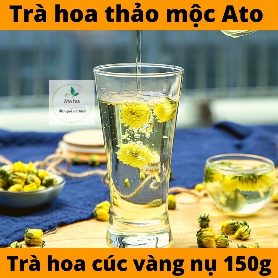 HOA CÚC VÀNG NỤ -Trà hoa thảo mộc Ato Đà Nẵng-trà ngủ ngon