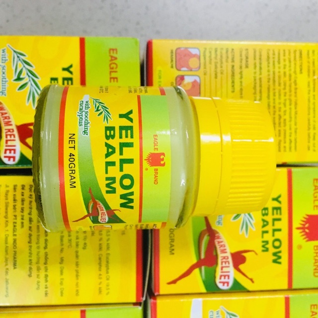 Dầu Cù Là Con Ó Vàng - Cao Xoa Eagle Yellow Balm 40gr