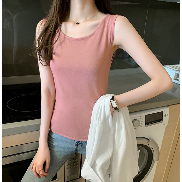 [Kèm Video SP] Áo Ba Lỗ Nữ Thun Tăm Cao Cấp Trơn Màu Basic Phong Cách Cá Tính Trẻ Trung Thời Trang Sugal TOP NU 020V2