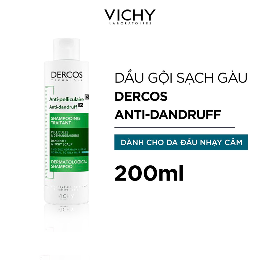 Dầu gội đầu Vichy Dercos Giảm gầu, rụng tóc, bệnh vảy nến 200ml