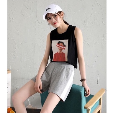 Quần Short Nữ Phối 1 Sọc Cá Tính