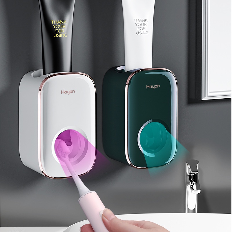 Giá Đỡ Lấy Kem Đánh Răng Tự Động Gắn Tường Nhà Tắm Phong Cách Bắc Âu