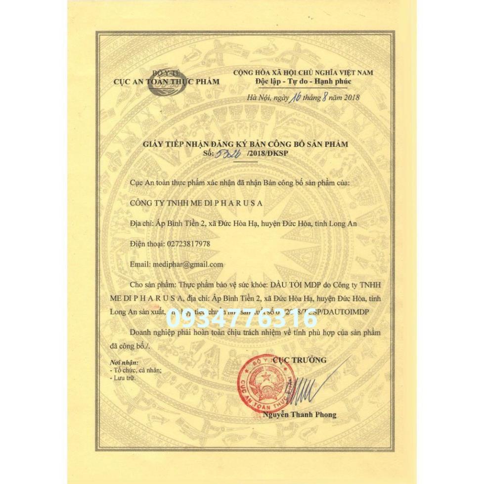 ✅ Viên Dầu Tỏi Tinh Chất, Tăng Cường Sức Đề Kháng - DẦU TỎI MDP- Hộp 200 viên