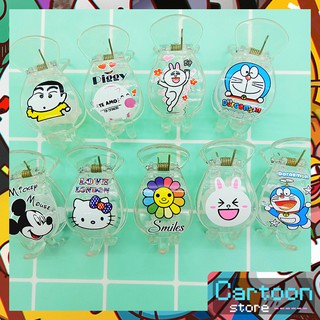 Kẹp tóc càng cua 3 răng bầu hoạt hình Cartoon