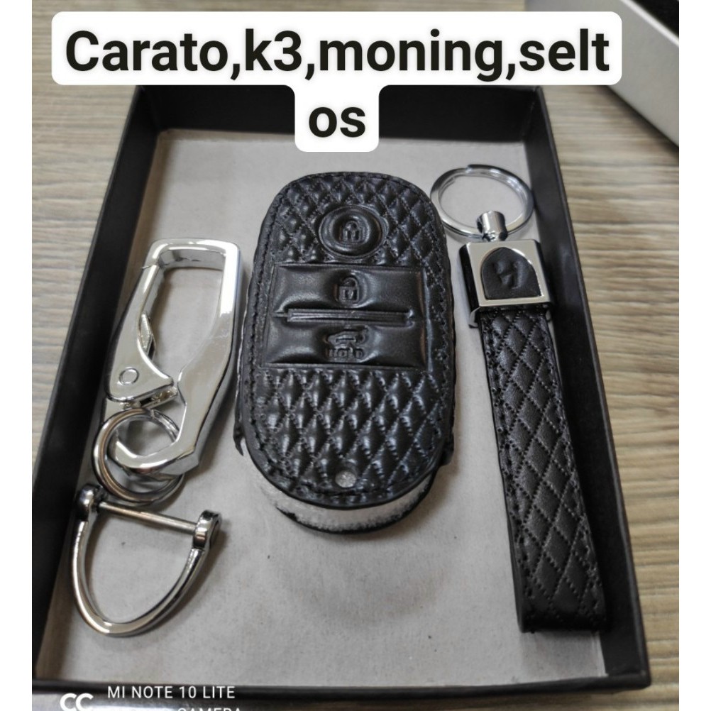 Bao Da Chìa Khóa KIA Cerato, Morning, Seltos Mẫu Vân Xịn cao Cấp