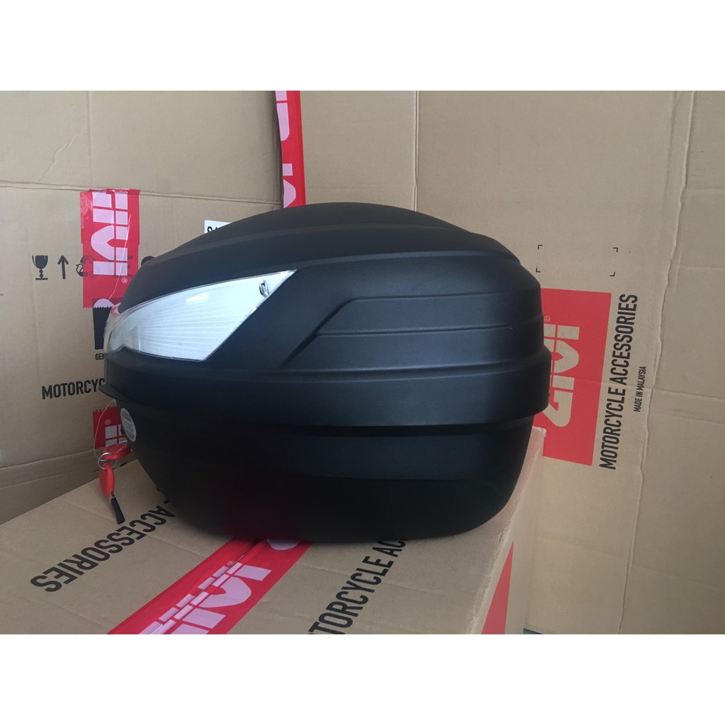 Thùng givi B27NT 27lit, thùng kèm đế đệm, bát gắn, mẫu givi cao cấp bảo hành 2 năm