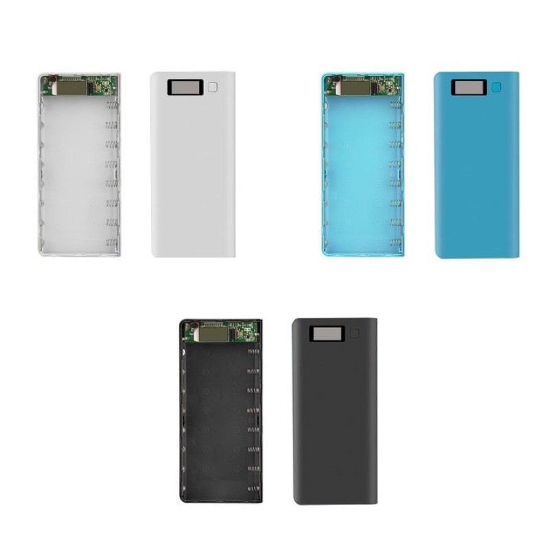 Box Sạc Dự Phòng 8 Cell Hiển Thị LCD 20000mah không Pin