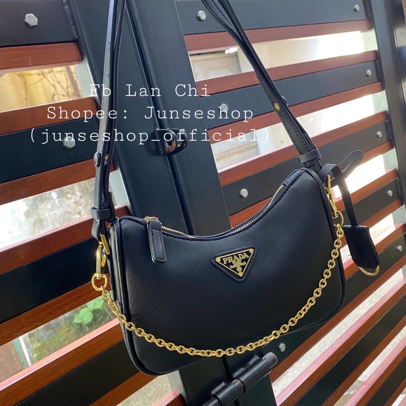 Túi đeo chéo chư P size 20cm da xước full hộp