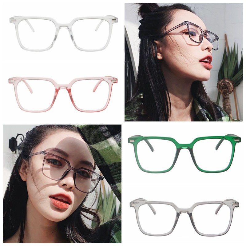 Mắt Kính Gọng Vuông Phong Cách Hàn Quốc