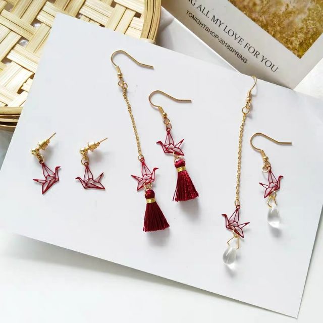 Bông tai Hồng hạc ST01