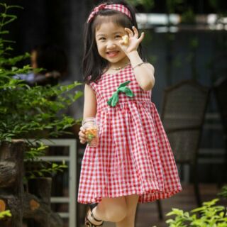 Set đầm caro kèm tuban