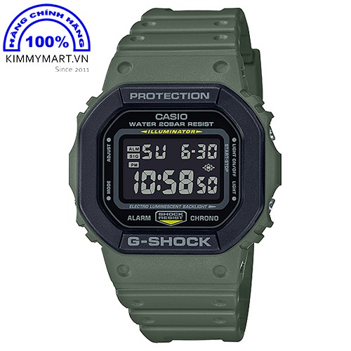 Đồng hồ G-Shock Casio Nam - Dây nhựa - Mặt điện tử - DW-5610SU-3 - Hàng chính hãng