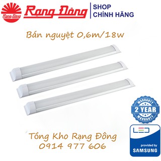 Đèn LED Bán Nguyệt 18W Rạng Đông, Dài 0,6m- Bảo Hành 2 Năm - Model: BD M16L 60/18W