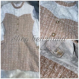 Đầm dạ tweed, set dạ tweed siêu đẹp
