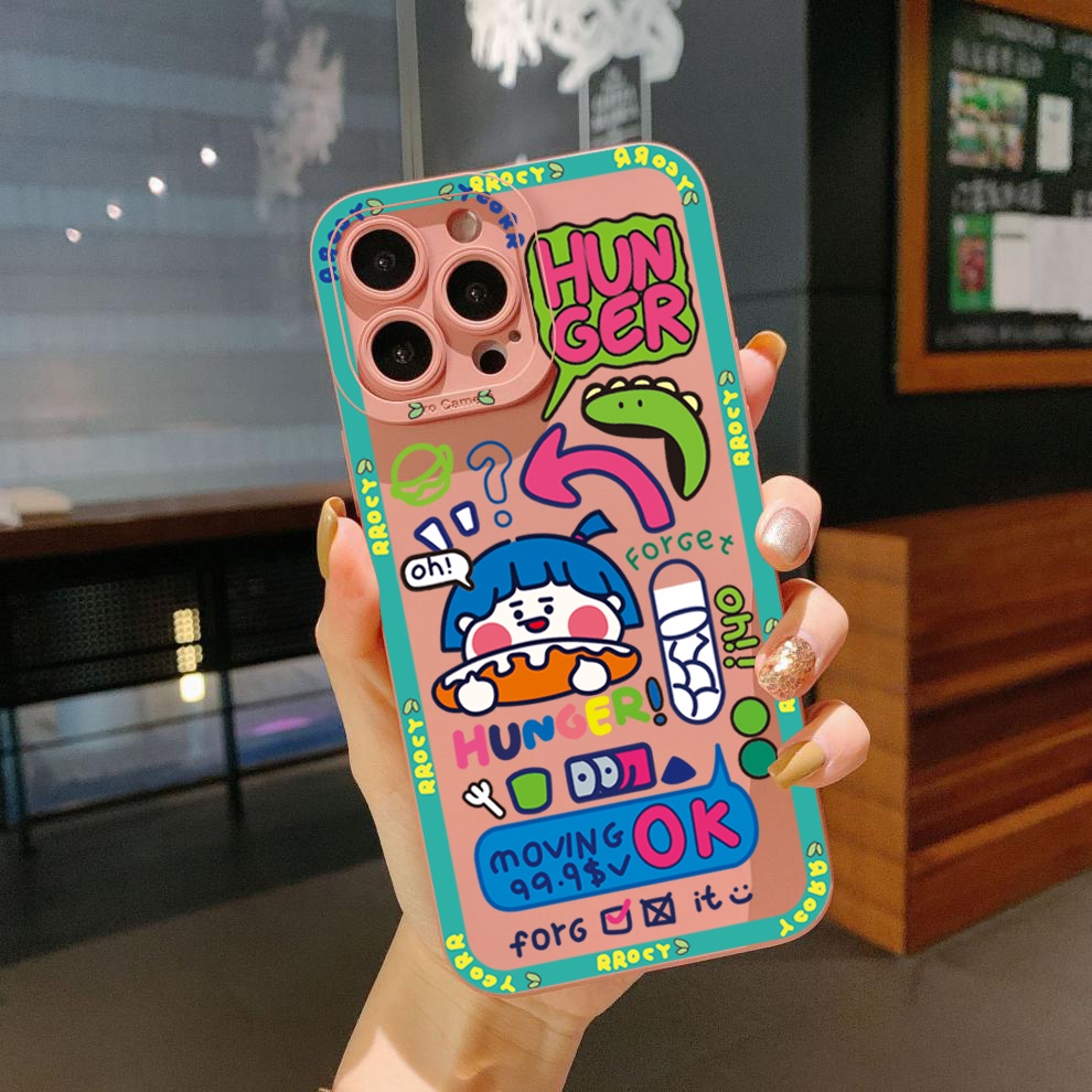 Ốp Điện Thoại Viền Vuông In Hoạt Hình Quái Vật Cho Xiaomi Redmi Note 11 Pro 5G 11S 10 Pro 4G 10S Redmi 10C 9C A1