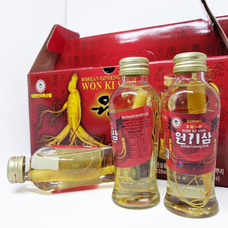 Nước Hồng Sâm nguyên củ Won Ky Sam Hàn Quốc 10 chai
