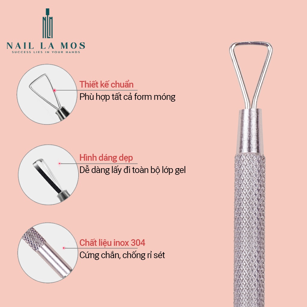 Cây cạo sơn gel loại inox thường giá rẻ dùng tốt chuyên dụng cho dân làm móng