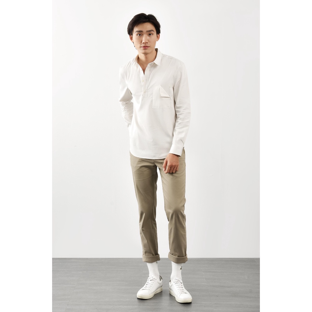 Áo Sơ Mi Nam Tay Dài Có Túi Form Regular - Routine 10S21SHL008