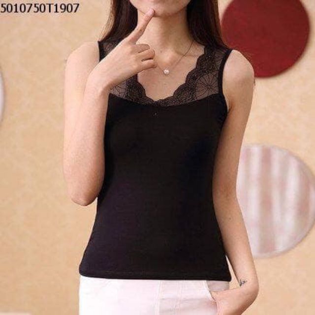 Áo ba lỗ ren 1905#