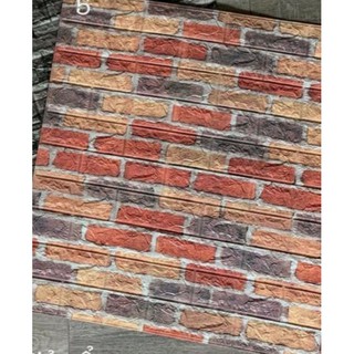 Xốp Dán Tường giả gạch cổ 3D keo dán sẵn