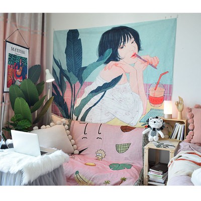 Tấm thảm treo tường họa tiết người yêu lãng mạn trang trí nhà ở | BigBuy360 - bigbuy360.vn
