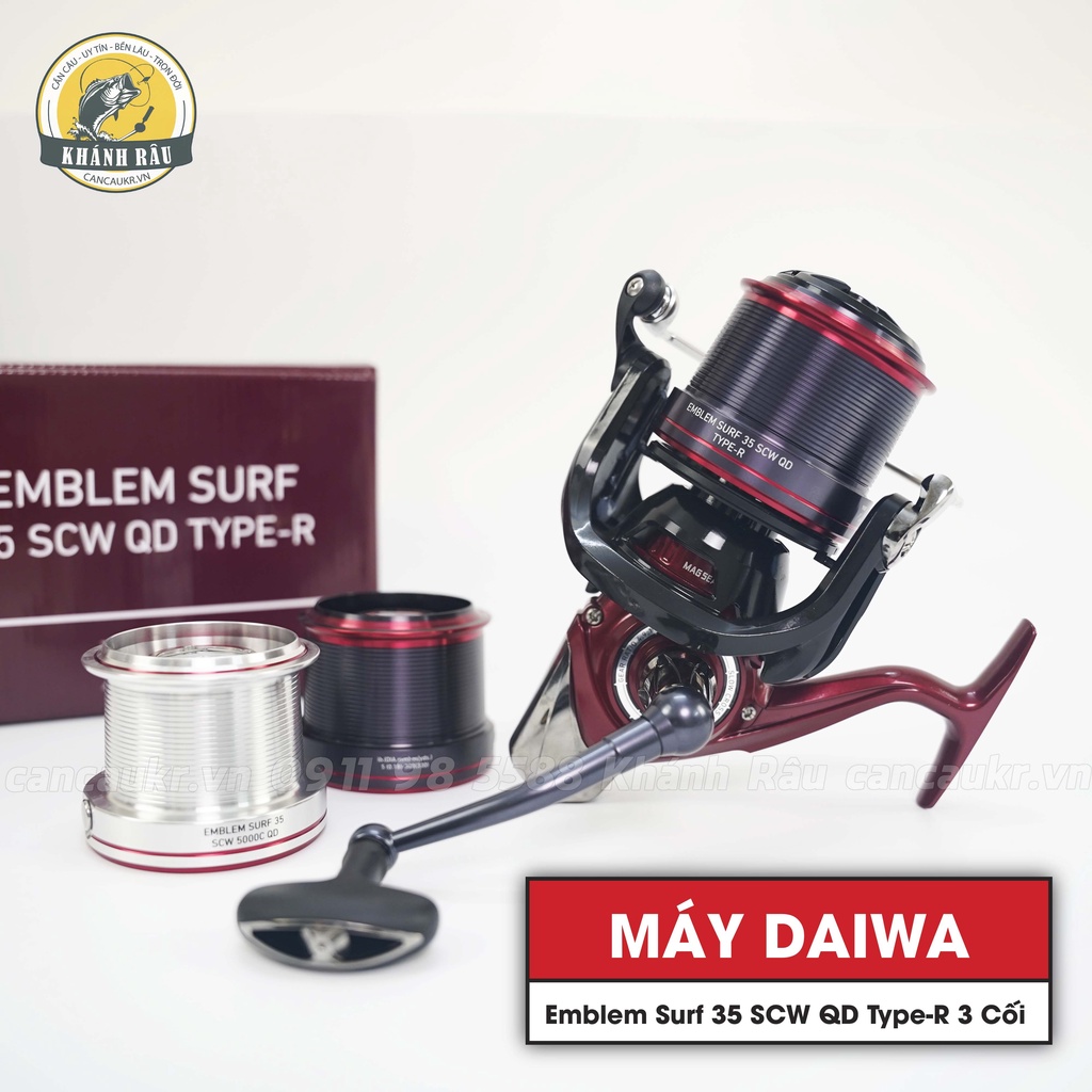 Máy Daiwa Emblem Surf 35 SCW QD Type-R 3 Cối