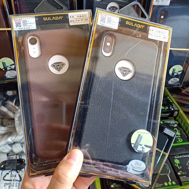 Ốp lưng Sulada vân da iPhone X/XS