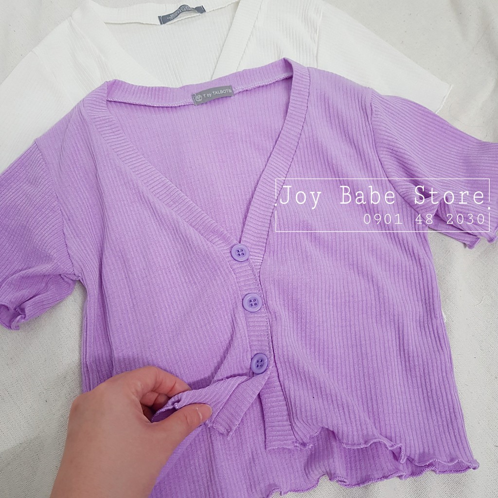 [HÌNH THẬT ÁO THUN CROPTOP ÔM BODY GÀI NÚT 57