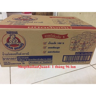 HCM - THÙNG 96 HỘP SỮA GẤU NESTLE 140ML THÁI LAN HSD 7/2024