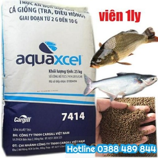 1kg cám cá cargill 7414 40% đạm, thức ăn cá koi- cá vàng