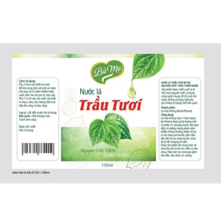 Nước lá trầu tươi Bà Mụ