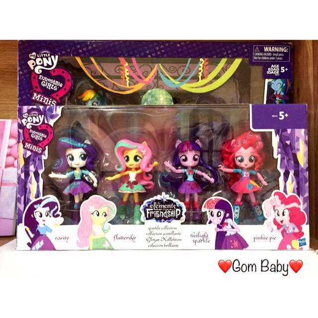 Bộ 4 Mô Hình My Little Pony Equestria Girl FullBox