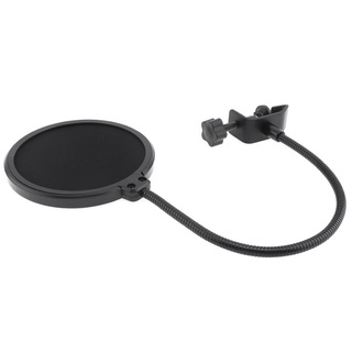 Double Layer Studio Microphone Flexible WindScreen Mask Mic Pop Filter Shield 155MM for Speaking Recording Accessories