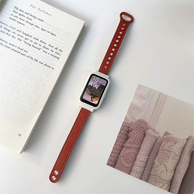 Dây Đeo Thay Thế Chất Liệu Da Và Kim Loại Cho Xiaomi Mi Band 7 pro Xiaomi miband 7pro