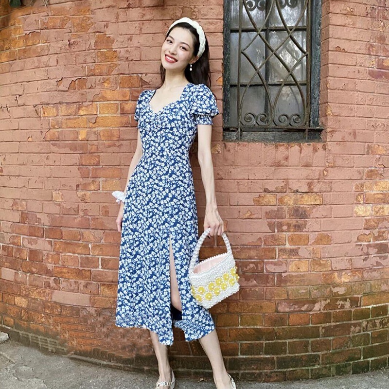 Cài tóc vải lưới gợn sóng màu trơn chiều rộng không đều phong cách Hàn Quốc dễ phối đồ