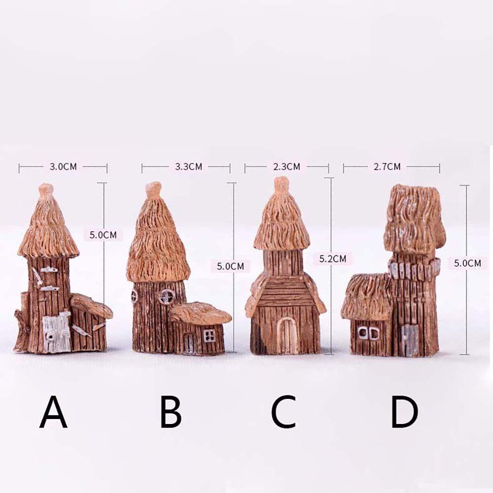 IVORY Mô Hình Ngôi Nhà Knickknacks Bằng Nhựa Resin Dùng Trang Trí DIY