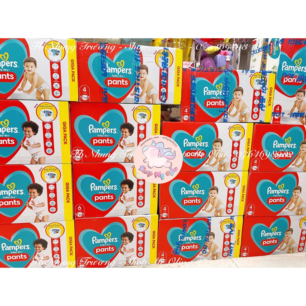 [NỘI ĐỊA PHÁP] Tã quần Pampers Baby Dry đủ size cho bé