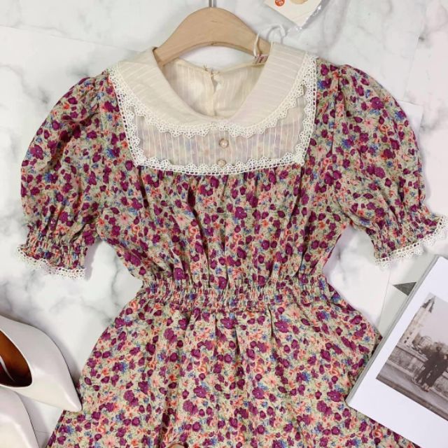 Đầm hoa vintage