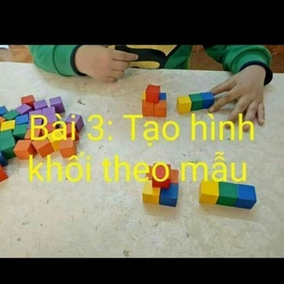 50 khối vuông màu cube cỡ to( 2.5x2.5cm)