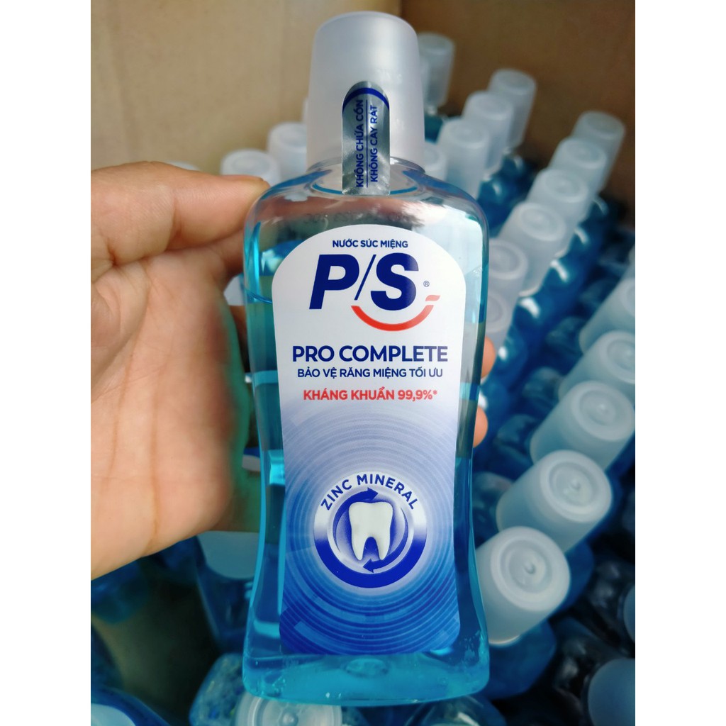 Nước súc miệng P/S Pro Complete 500ml/130ml